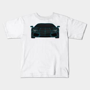 AVENTADOR BLUE AND BLACK Kids T-Shirt